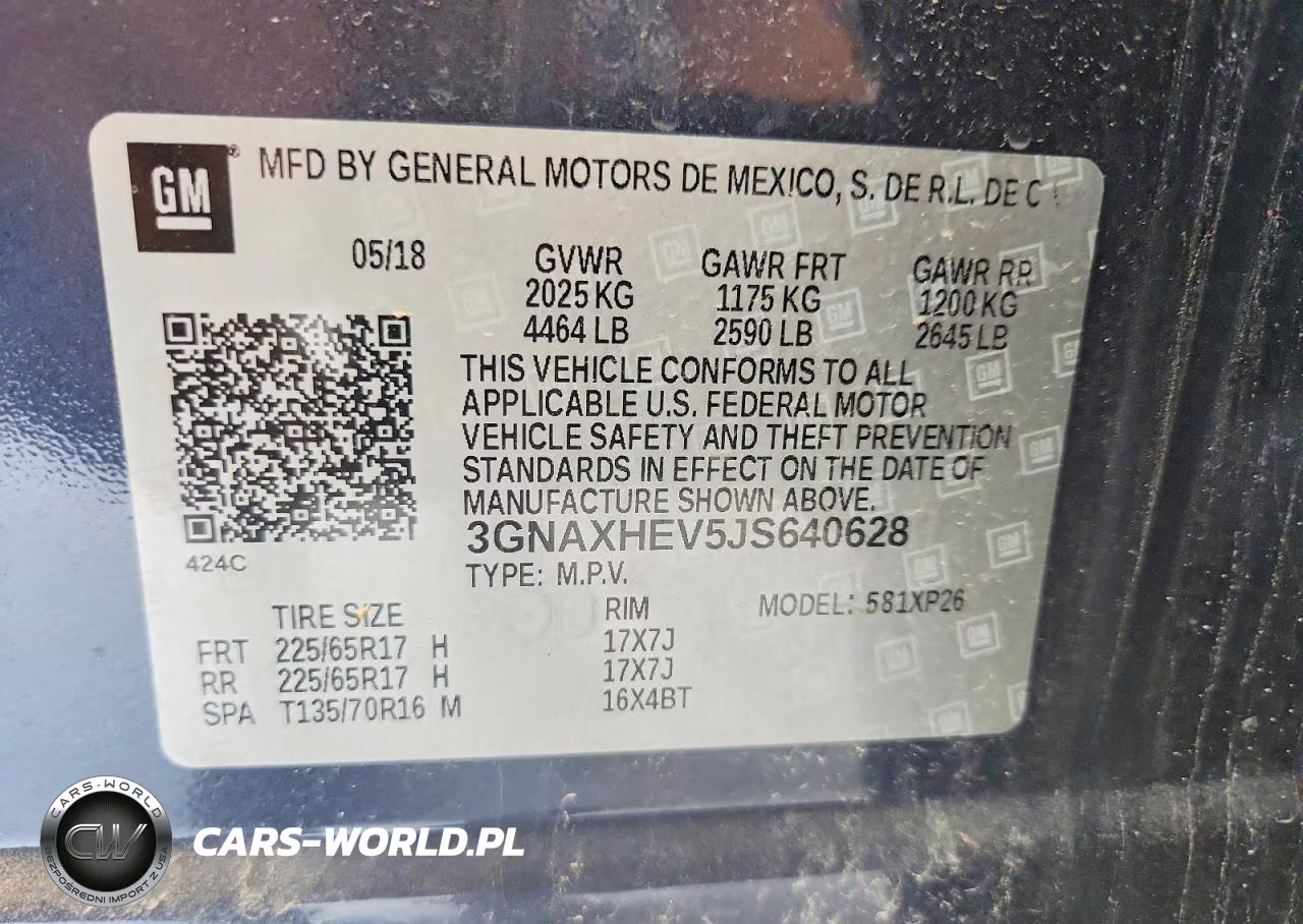 2018 Chevrolet Equinox Ls VIN:3GNAXHEV5JS640628 - 13