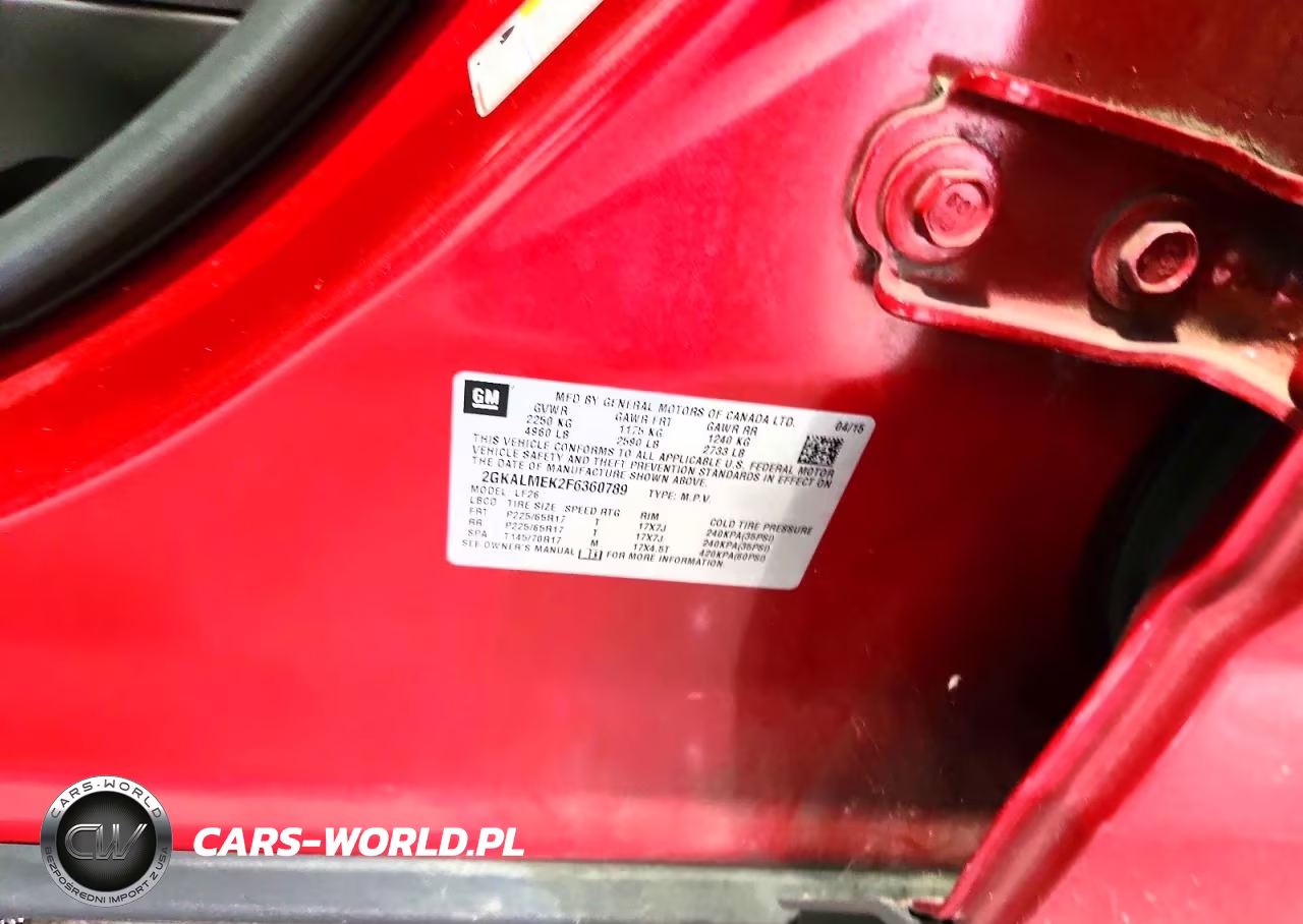 2015 GMC Terrain Sle VIN:2GKALMEK2F6360789 - 13