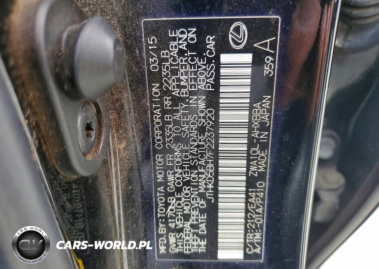 2015 Lexus Ct 200 VIN:JTHKD5BH7F2237920 - 12