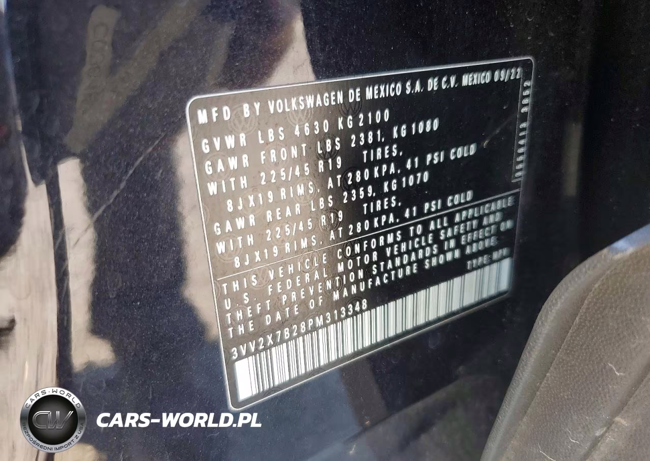 2023 Volkswagen Taos Sel VIN:3VV2X7B28PM313348 - 13