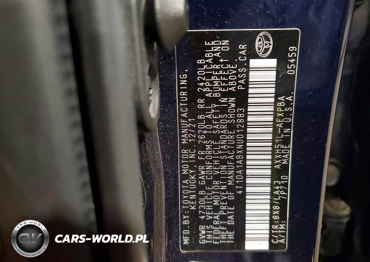 2022 Toyota Avalon Limited VIN:4T1DA1ABXNU012883 - 12