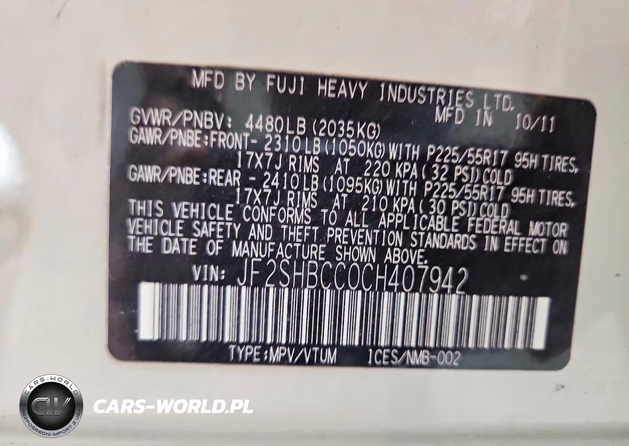 2012 Subaru Forester 2.5X Premium VIN:JF2SHBCC0CH407942 - 13