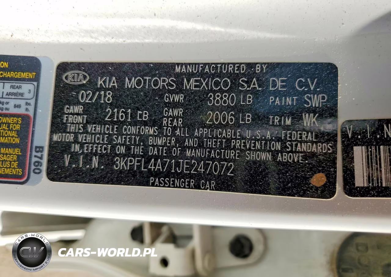 2018 Kia Forte Lx VIN:3KPFL4A71JE247072 - 12