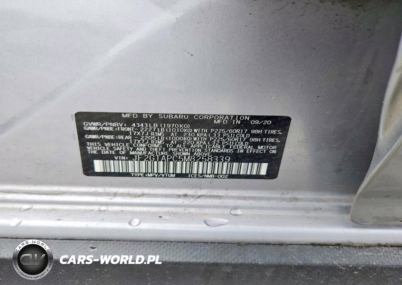 2021 Subaru Crosstrek Premium VIN:JF2GTAPC5M8258339 - 13