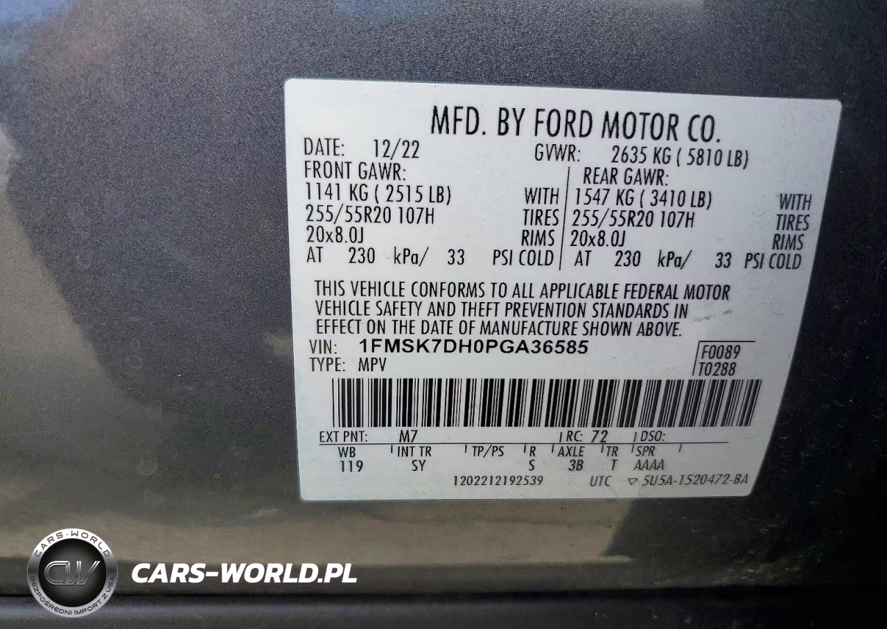 2023 Ford Explorer Xlt VIN:1FMSK7DH0PGA36585 - 14