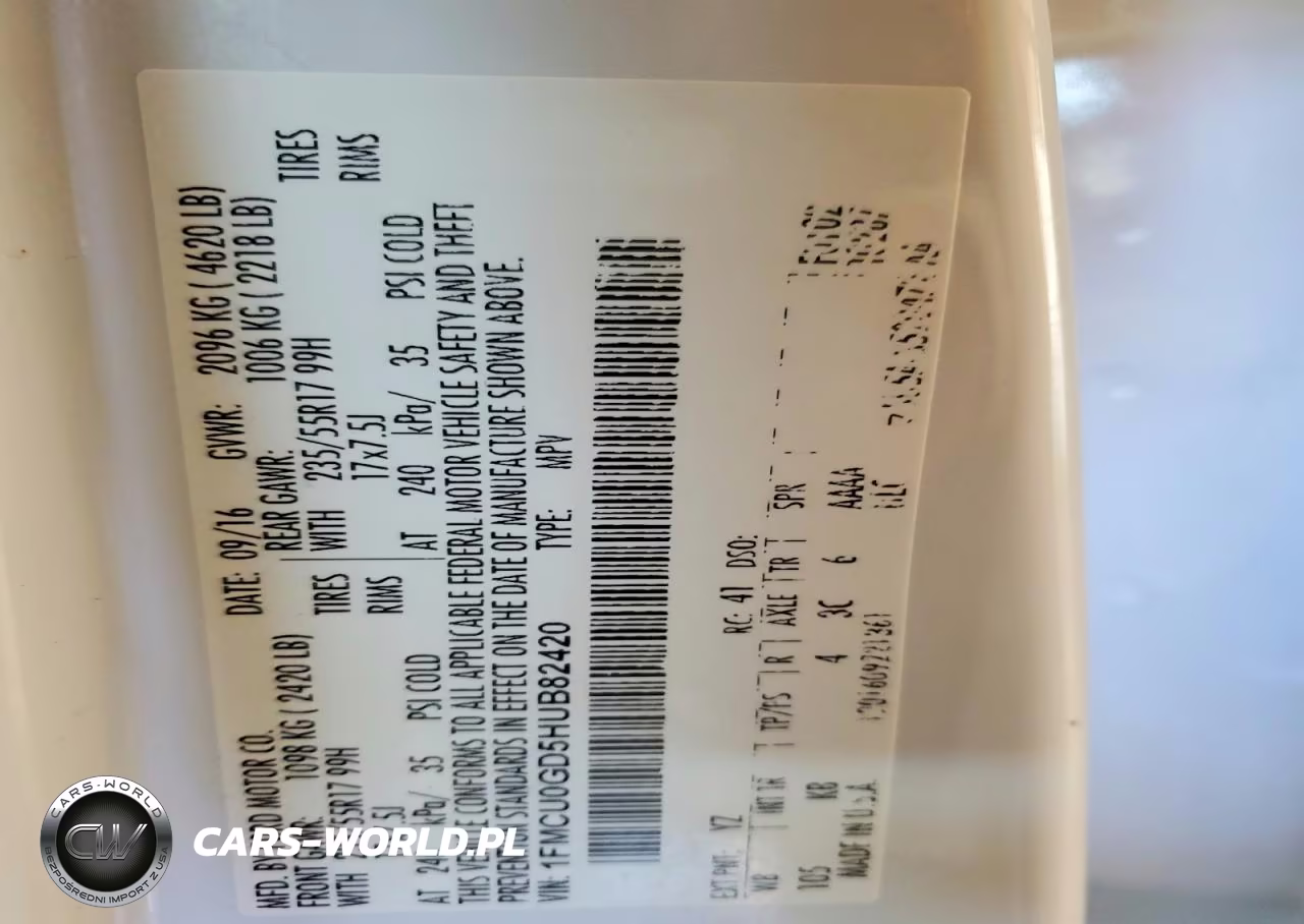 2017 Ford Escape Se VIN:1FMCU0GD5HUB82420 - 13