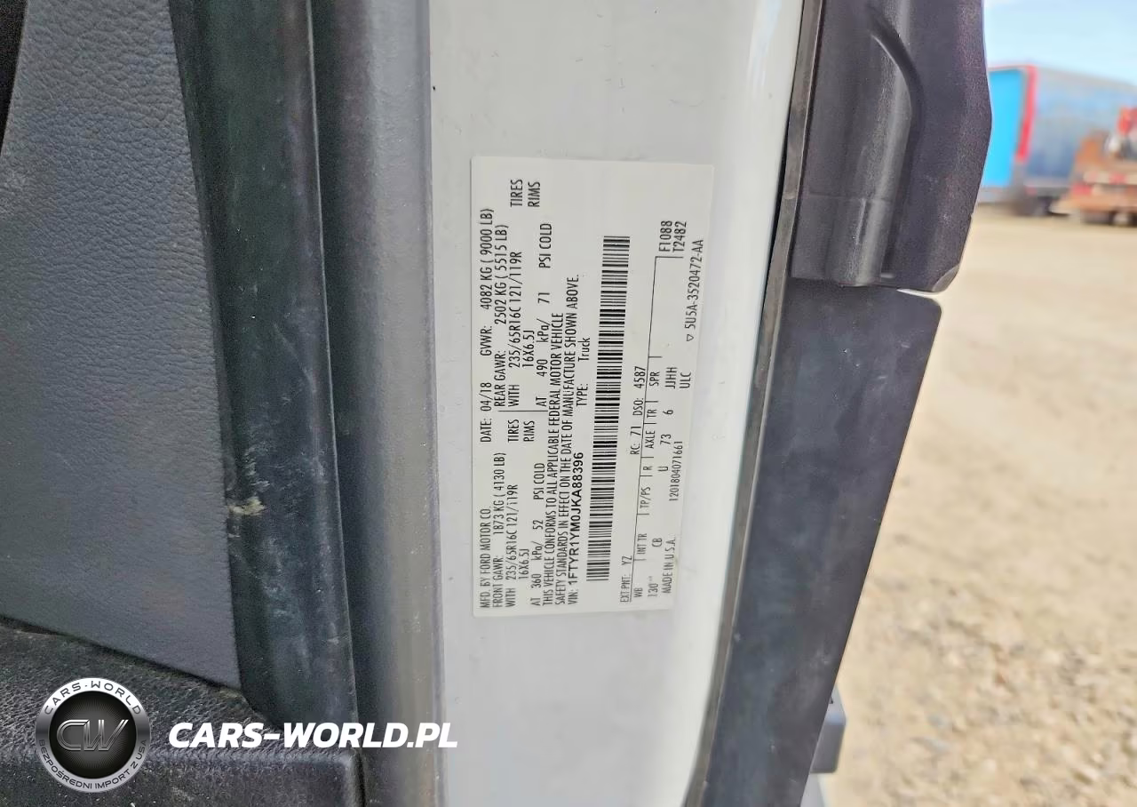 2018 Ford Transit T-250 VIN:1FTYR1YM0JKA88396 - 13