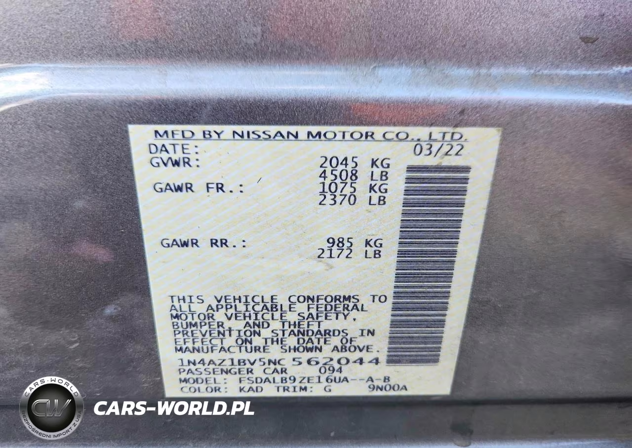 2022 Nissan Leaf S VIN:1N4AZ1BV5NC562044 - 13