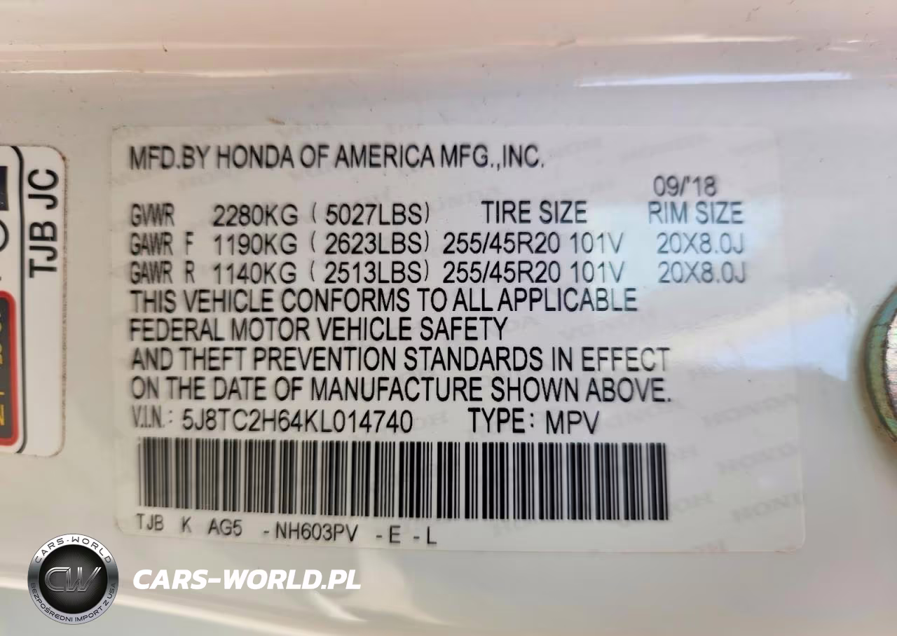 2019 Acura Rdx A-Spec VIN:5J8TC2H64KL014740 - 13