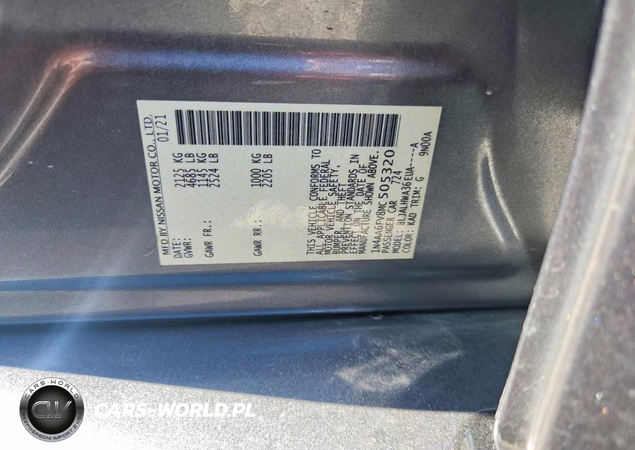 2021 Nissan Maxima Platinum VIN:1N4AA6FV8MC505320 - 12