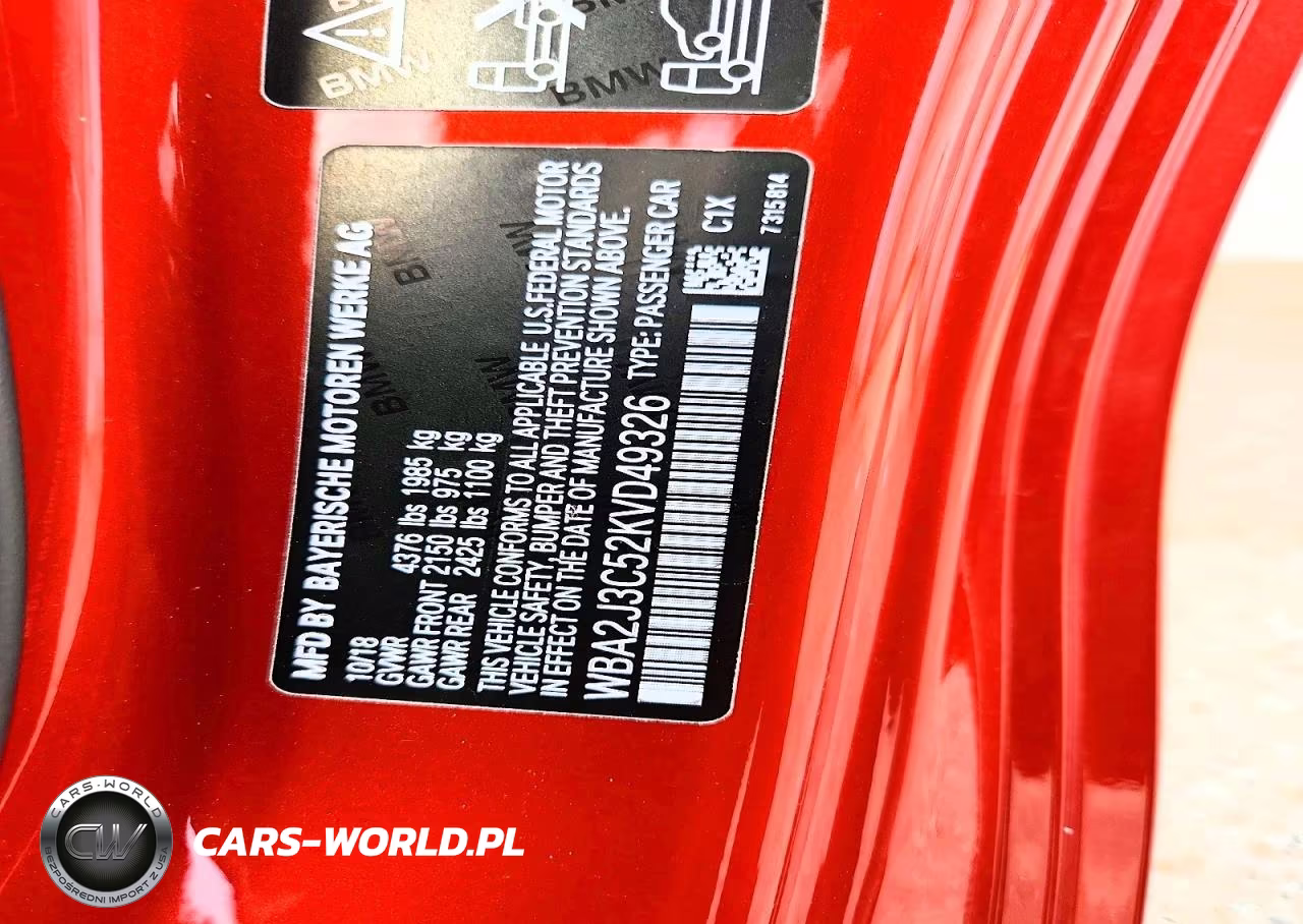 2019 BMW 230Xi VIN:WBA2J3C52KVD49326 - 12