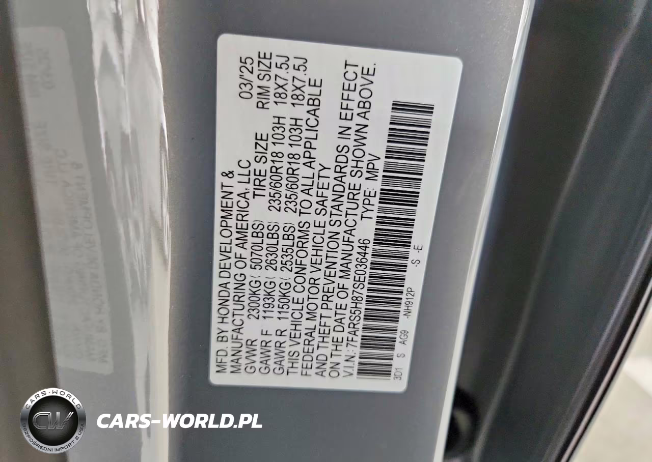 2025 Honda Cr-V Sport-L VIN:7FARS5H87SE036446 - 14