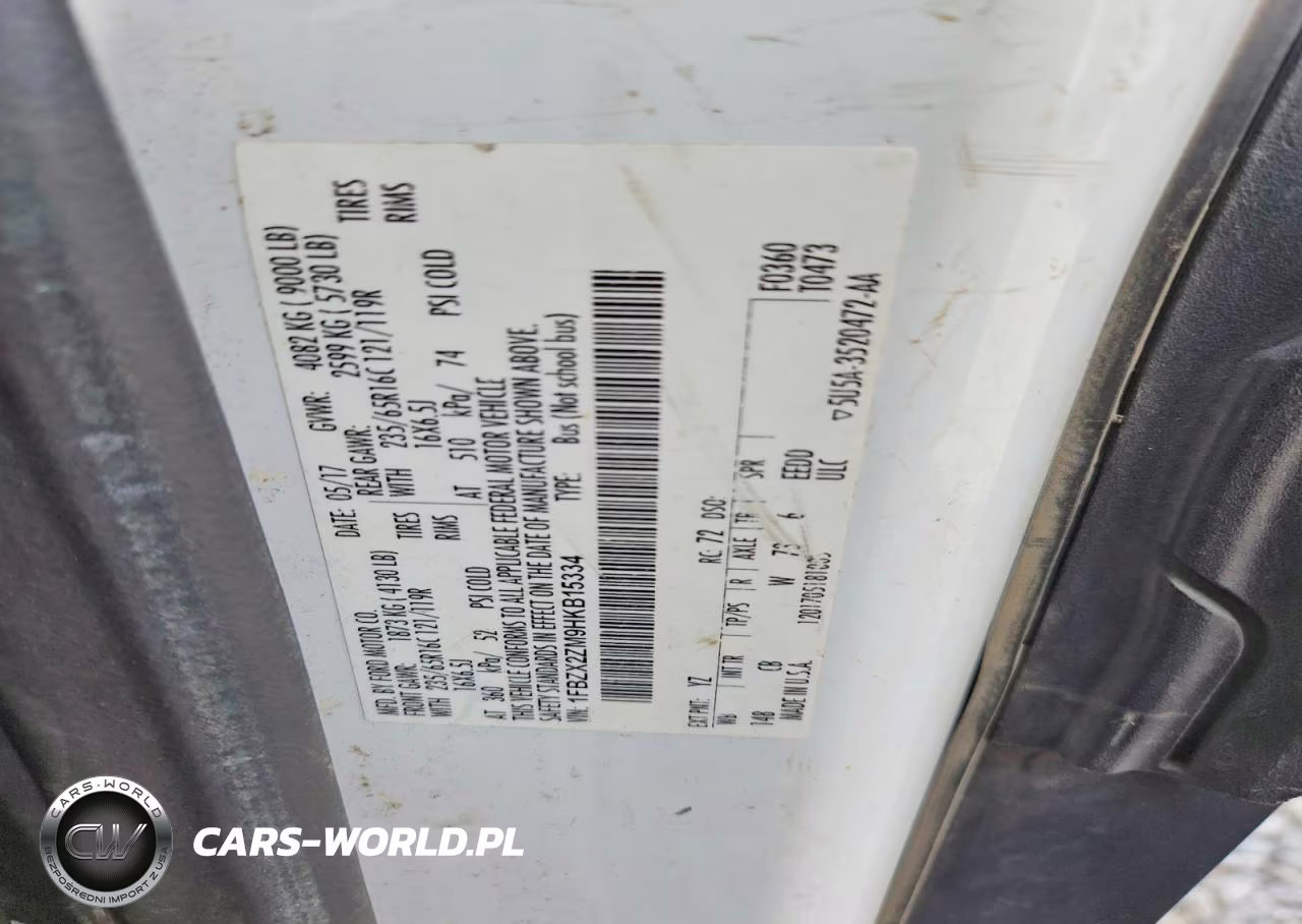 2017 Ford Transit T-350 VIN:1FBZX2ZM9HKB15334 - 13
