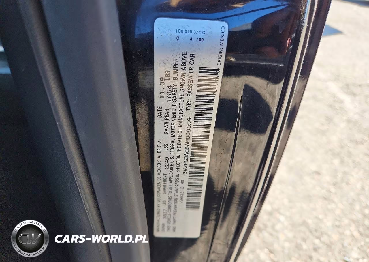 2010 Volkswagen New Beetle VIN:3VWPG3AG6AM009059 - 12