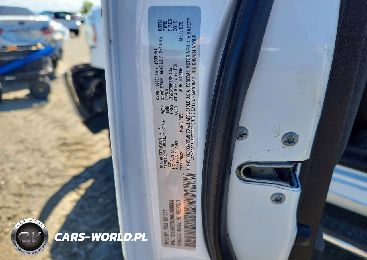 2021 Ram 2500 Big Horn VIN:3C6UR5DL5MG608064 - 12