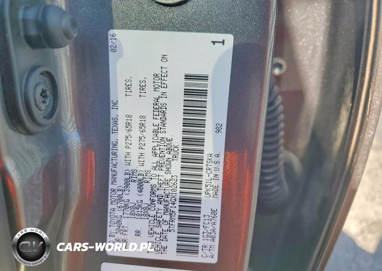 2016 Toyota Tundra Sr5 VIN:5TFRM5F14GX102623 - 12