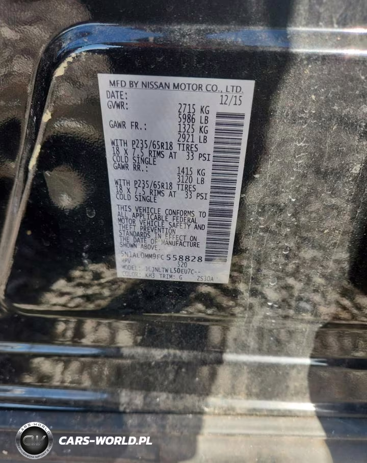 2015 Infiniti Qx60 Base VIN:5N1AL0MM9FC558828 - 13