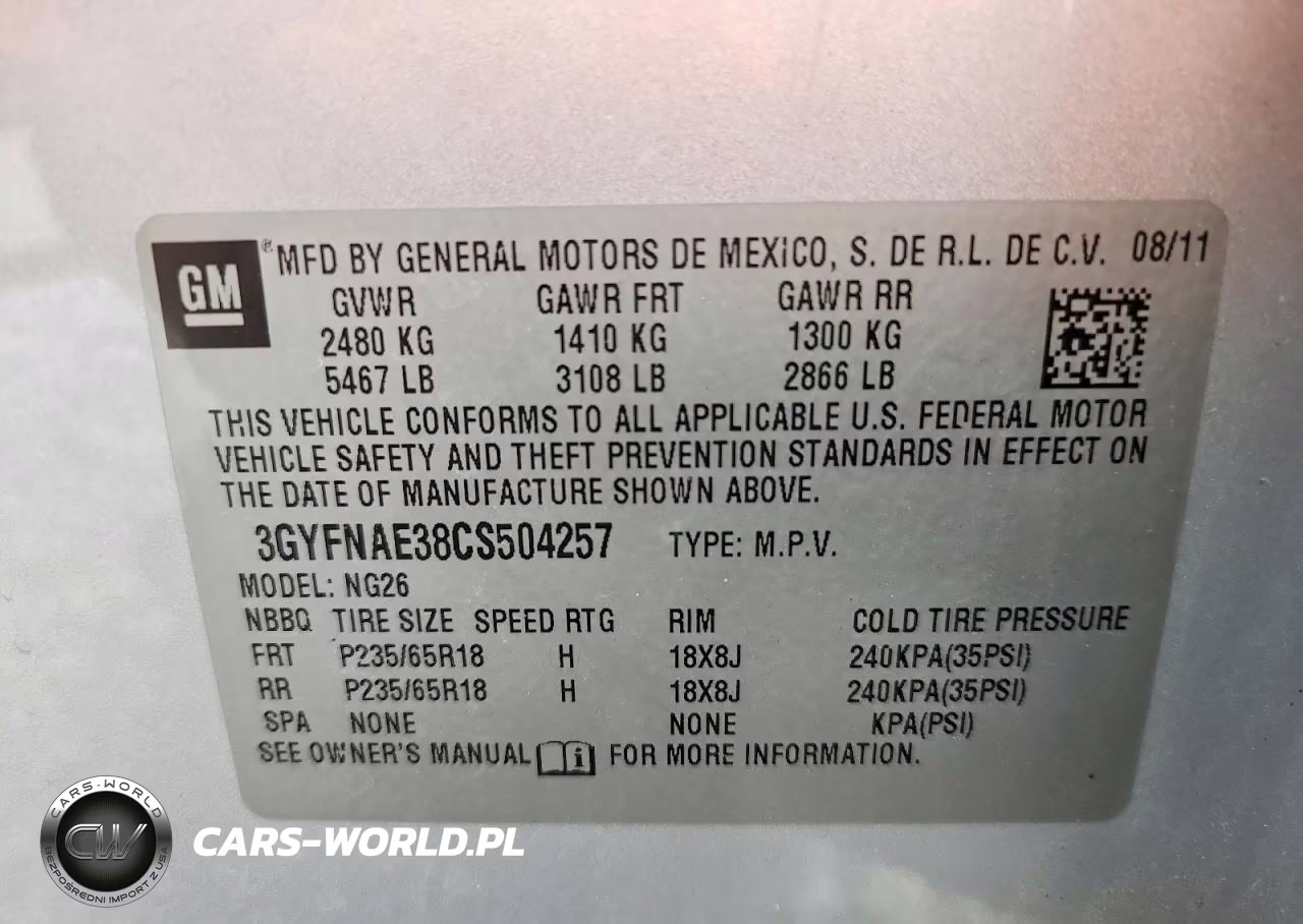 2012 Cadillac Srx Luxury Collection VIN:3GYFNAE38CS504257 - 13