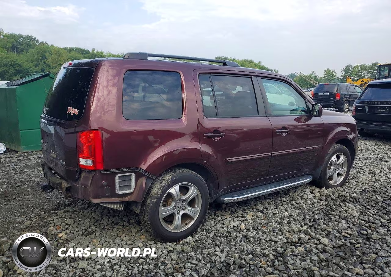 2013 Honda Pilot Exl VIN:5FNYF4H59DB064201 - 3