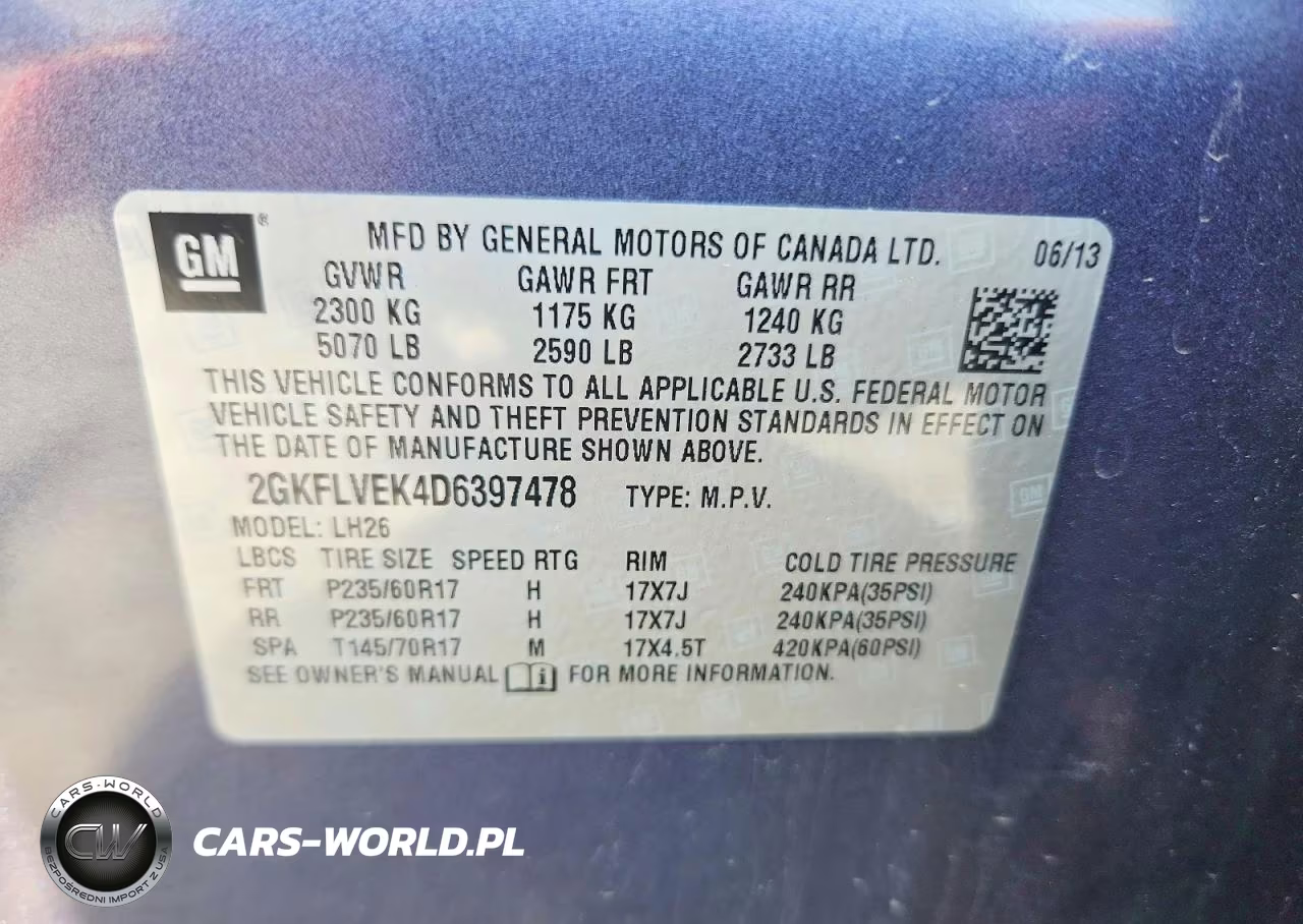 2013 GMC Terrain Slt VIN:2GKFLVEK4D6397478 - 13
