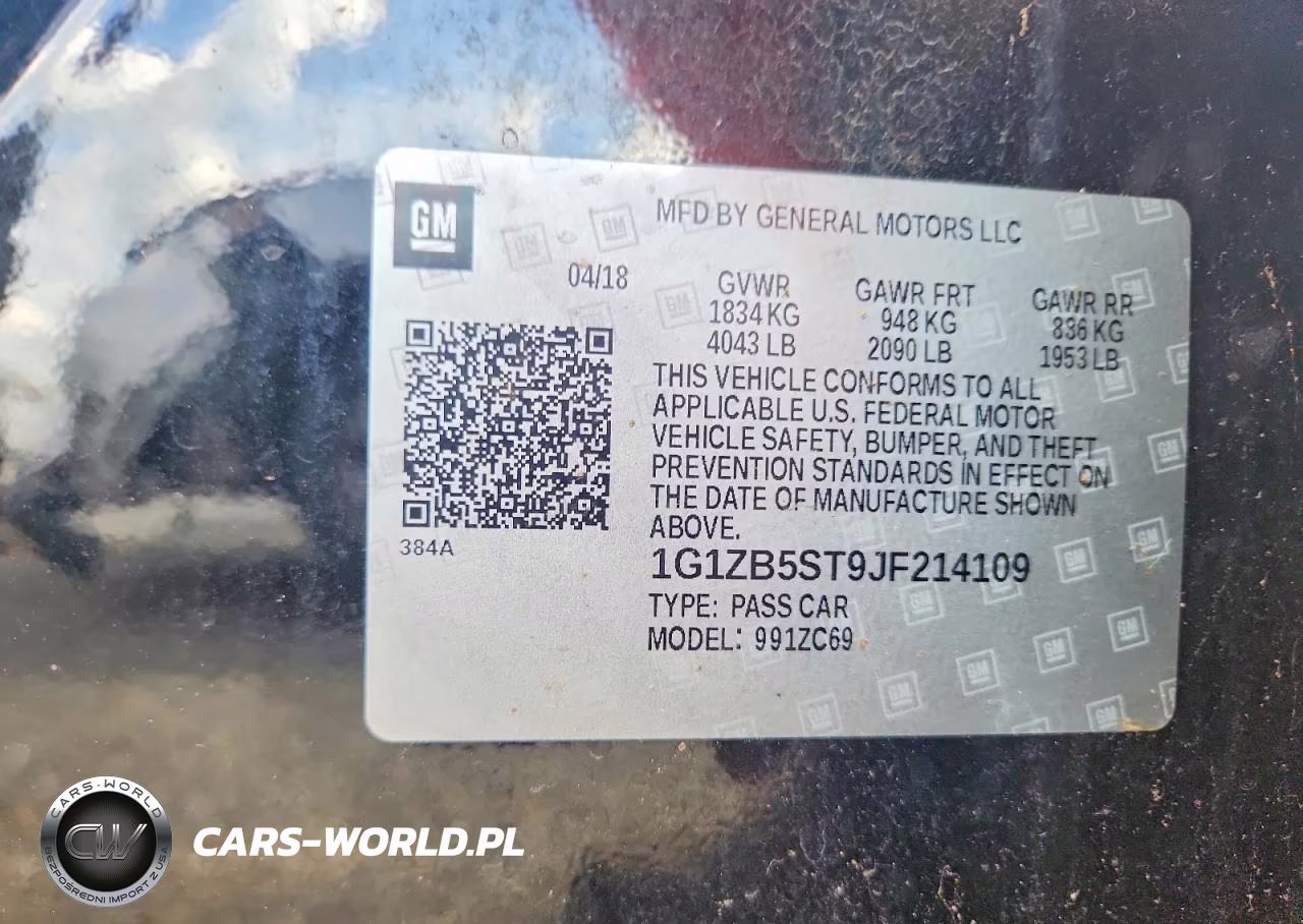 2018 Chevrolet Malibu Ls VIN:1G1ZB5ST9JF214109 - 12