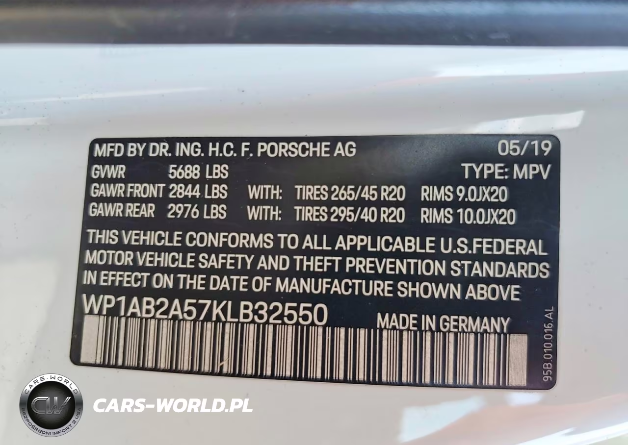 2019 Porsche Macan S VIN:WP1AB2A57KLB32550 - 13