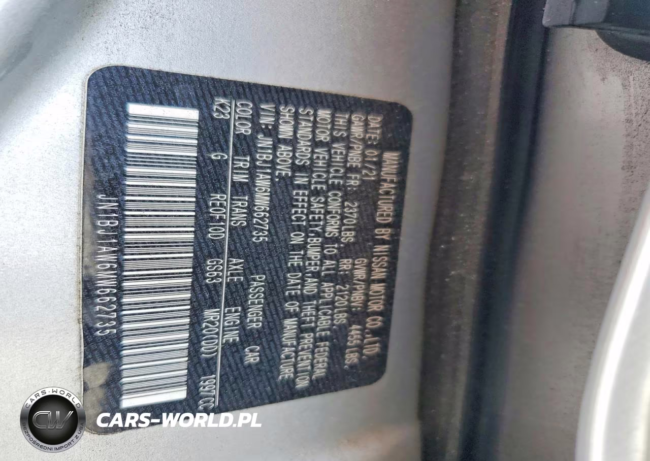 2021 Nissan Rogue Sport S VIN:JN1BJ1AW6MW662735 - 13