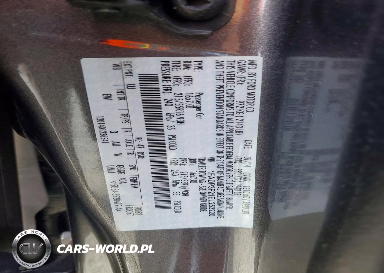 2014 Ford Focus Se VIN:1FADP3F21EL253220 - 12