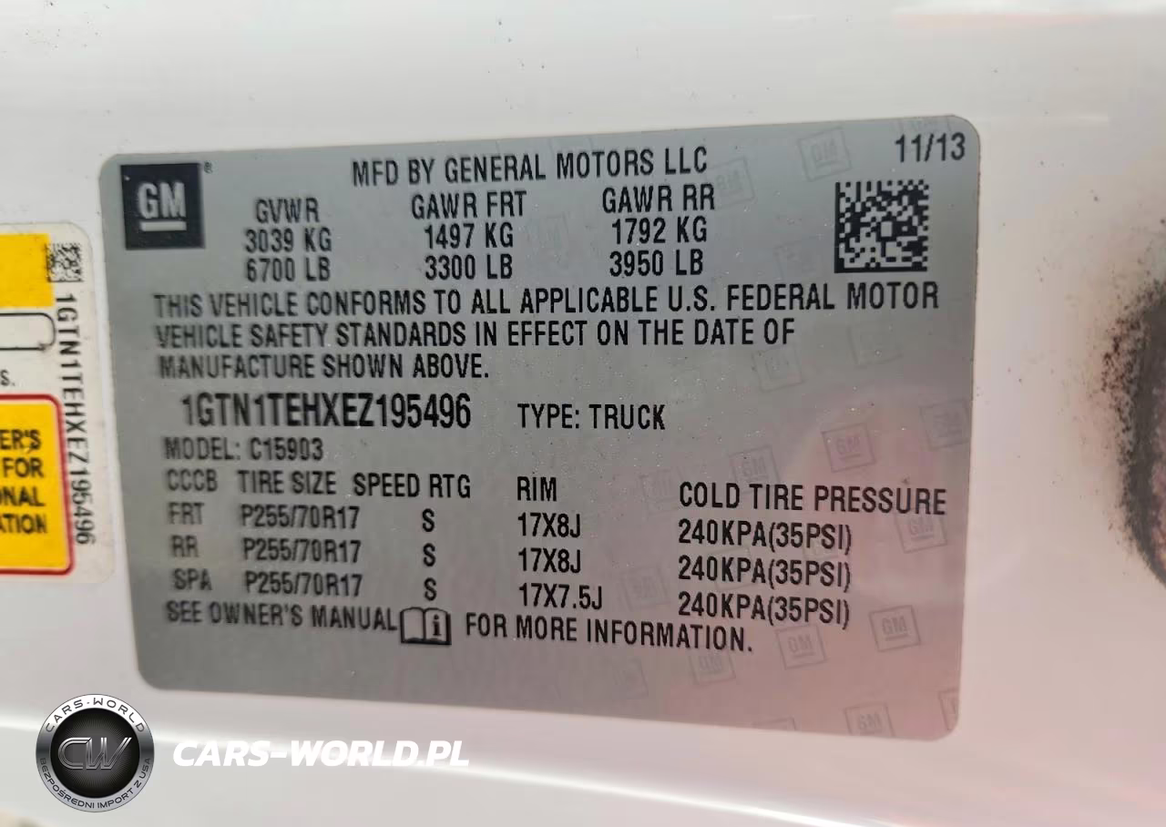 2014 GMC Sierra C1500 VIN:1GTN1TEHXEZ195496 - 12