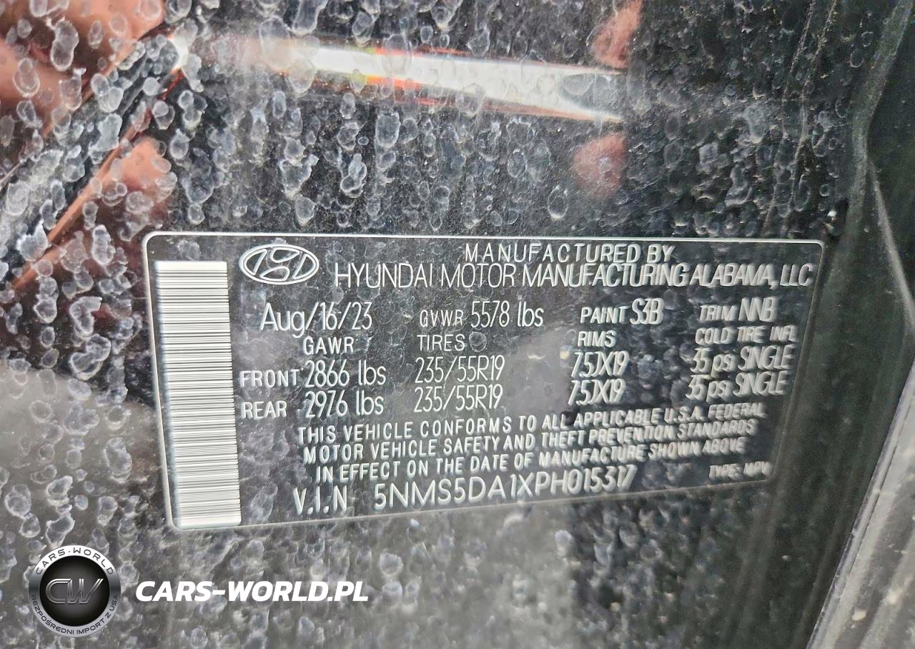 2023 Hyundai Santa Fe Limited VIN:5NMS5DA1XPH015317 - 13