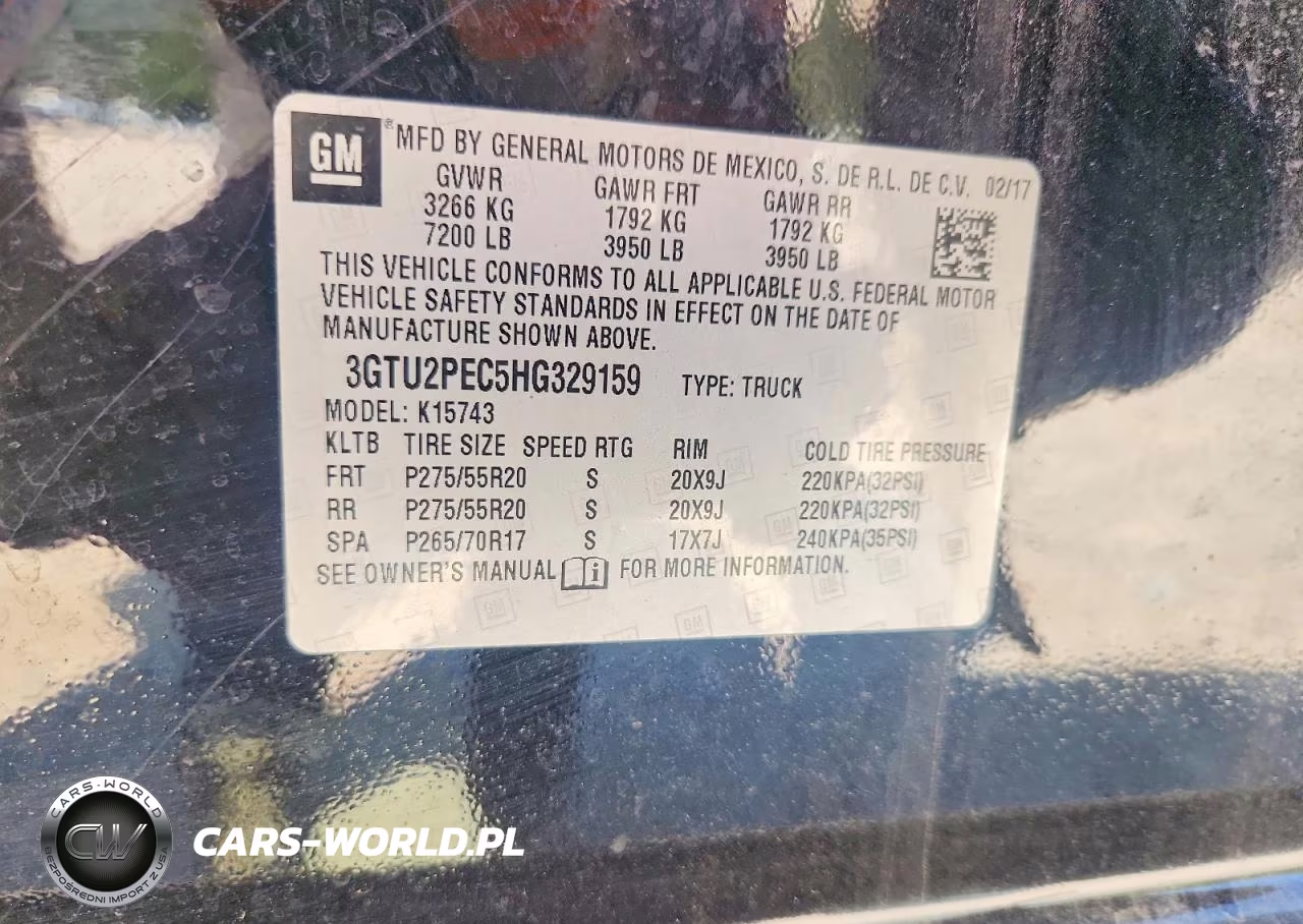2017 GMC Sierra K1500 Denali VIN:3GTU2PEC5HG329159 - 13