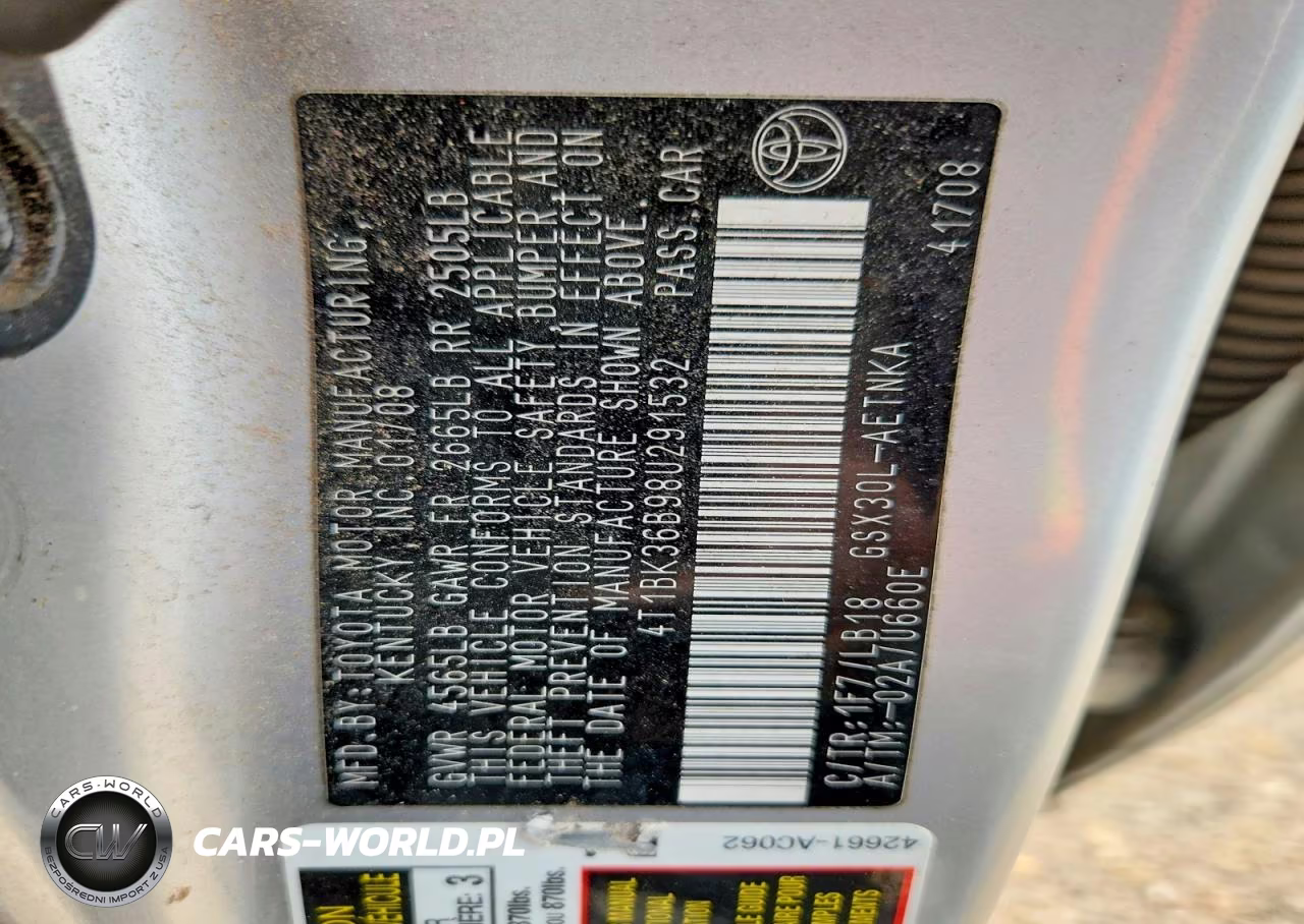 2008 Toyota Avalon Touring VIN:4T1BK36B98U291532 - 12