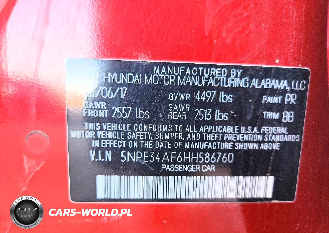 2017 Hyundai Sonata Limited VIN:5NPE34AF6HH586760 - 12