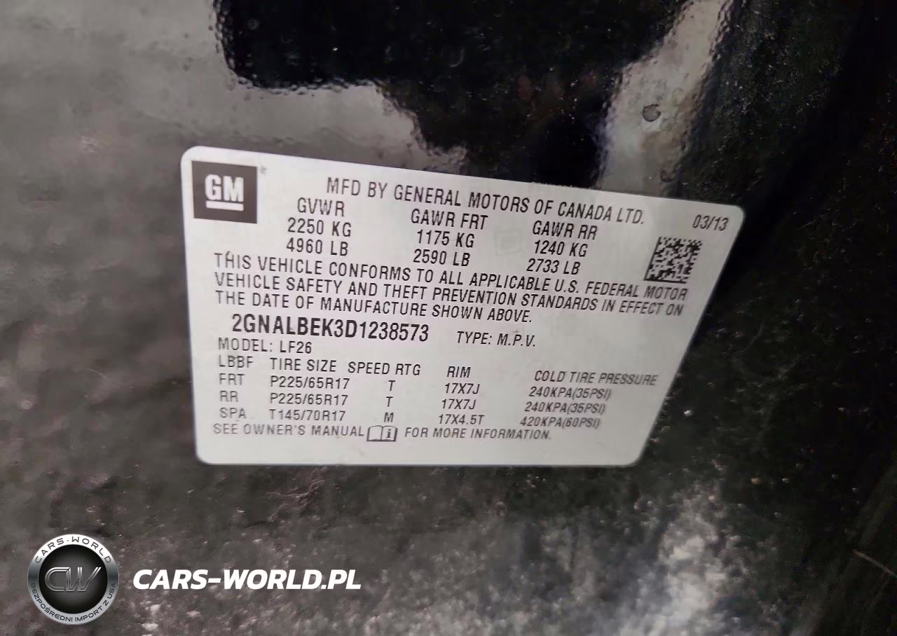 2013 Chevrolet Equinox Ls VIN:2GNALBEK3D1238573 - 12