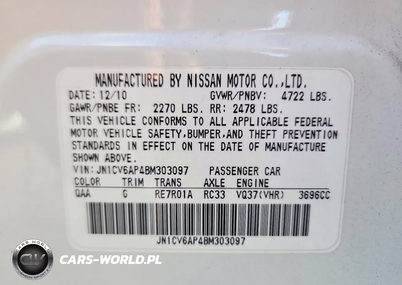 2011 Infiniti G37 Sedan Journey VIN:JN1CV6AP4BM303097 - 12