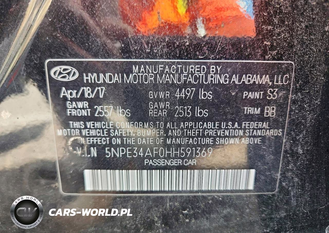2017 Hyundai Sonata Limited VIN:5NPE34AF0HH591369 - 12