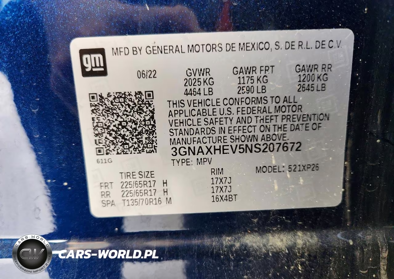 2022 Chevrolet Equinox Ls VIN:3GNAXHEV5NS207672 - 13