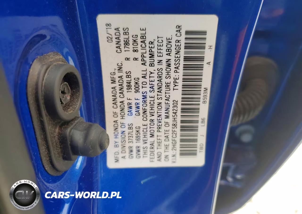 2018 Honda Civic Lx VIN:2HGFC2F58JH542302 - 13