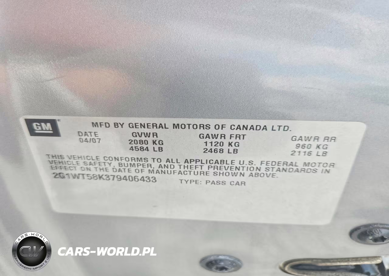 2007 Chevrolet Impala Lt VIN:2G1WT58K379406433 - 12