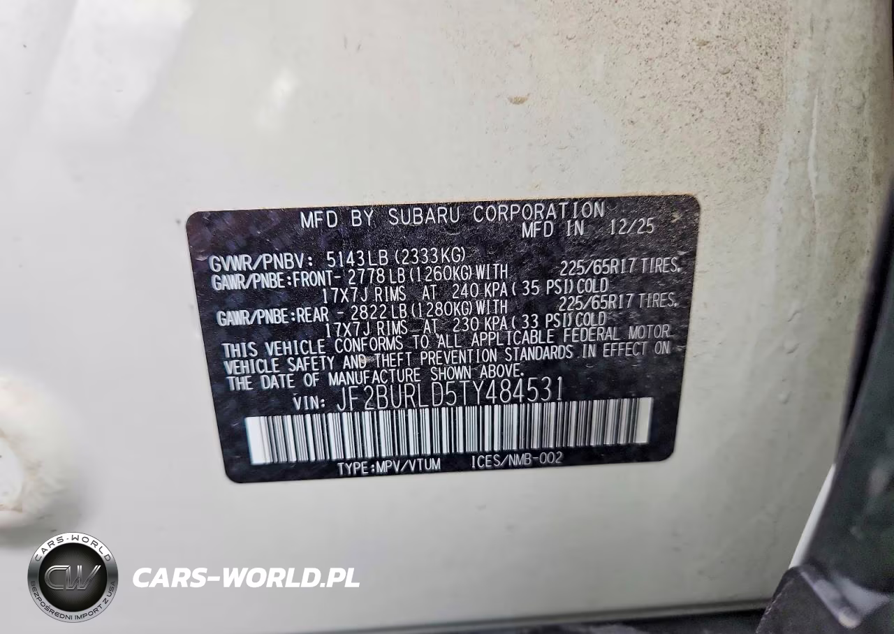 2026 Subaru Outback Wilderness VIN:JF2BURLD5TY484531 - 13