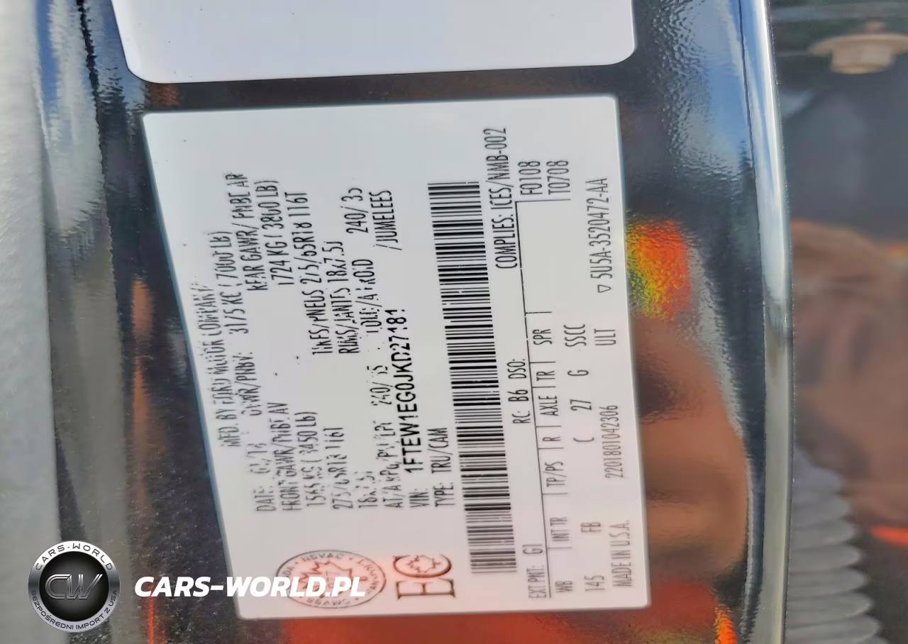 2018 Ford F150 Supercrew VIN:1FTEW1EG0JKD27181 - 12