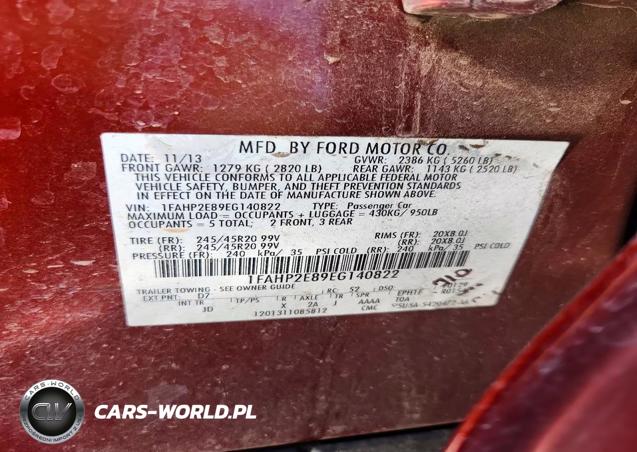 2014 Ford Taurus Sel VIN:1FAHP2E89EG140822 - 13
