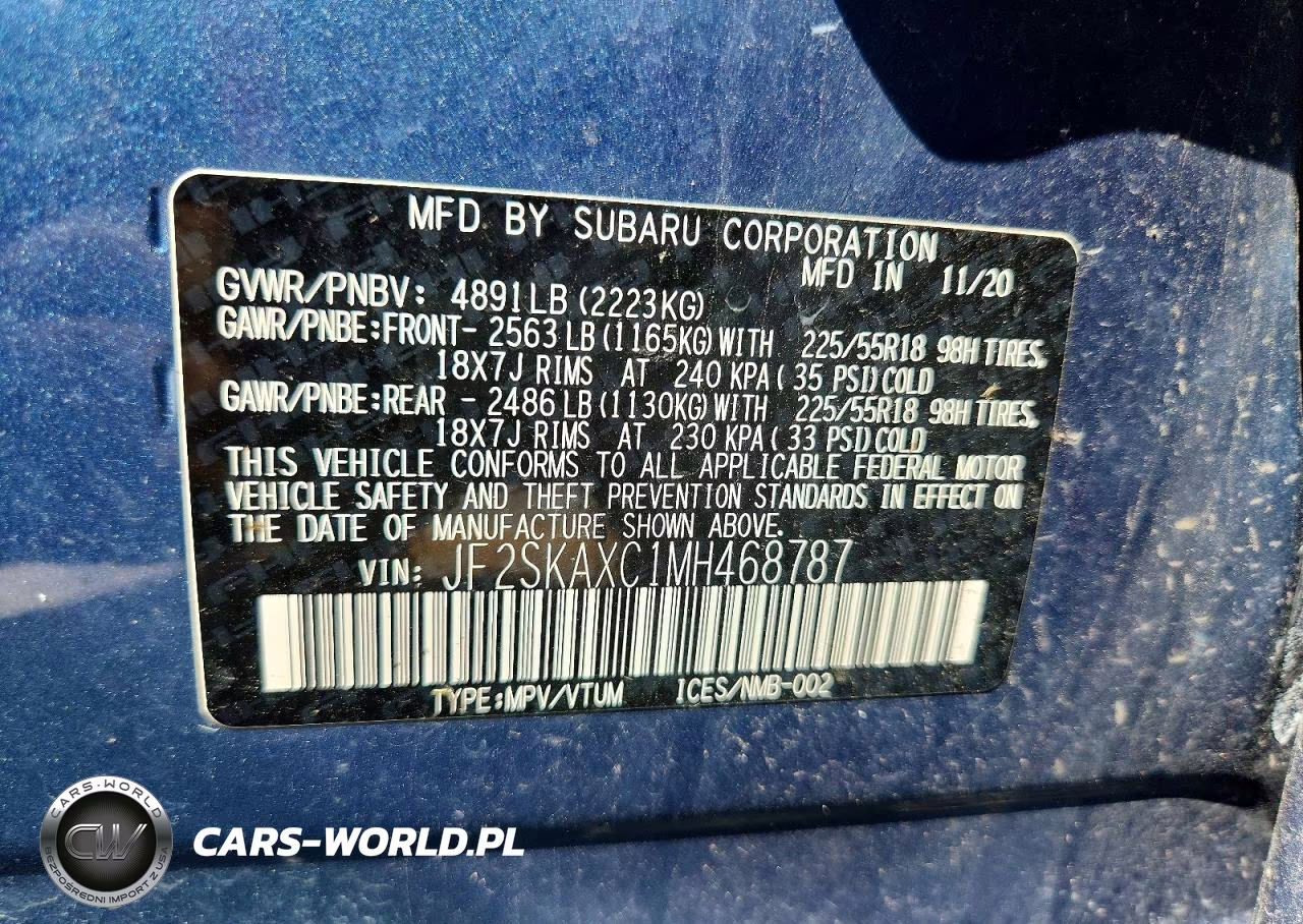 2021 Subaru Forester Touring VIN:JF2SKAXC1MH468787 - 13