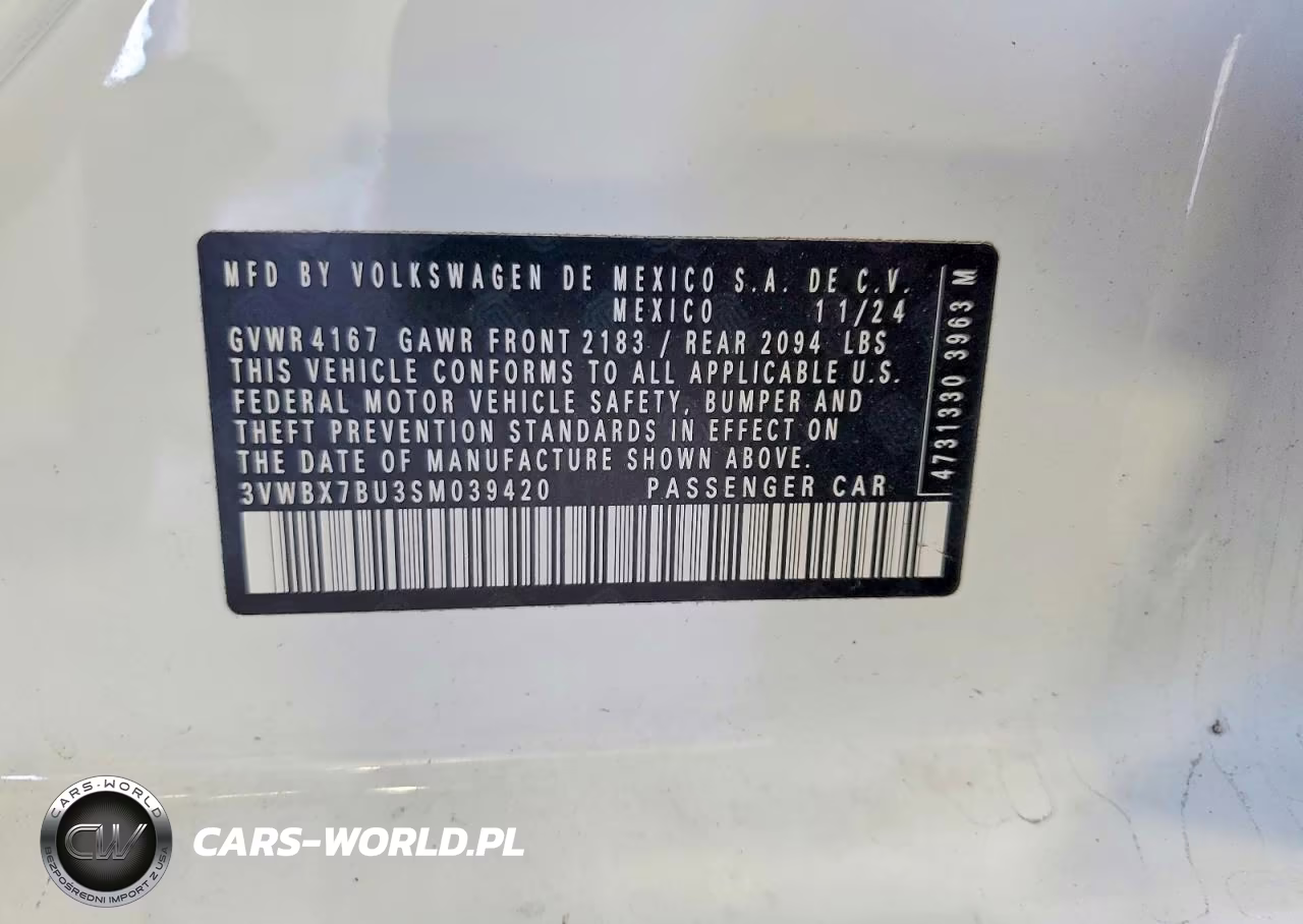 2025 Volkswagen Jetta Sport VIN:3VWBX7BU3SM039420 - 12