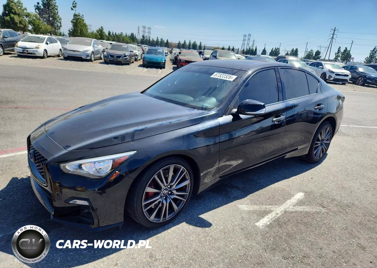 2021 Infiniti Q50 Red Sport 400 VIN:JN1FV7DR0MM880423 - 1