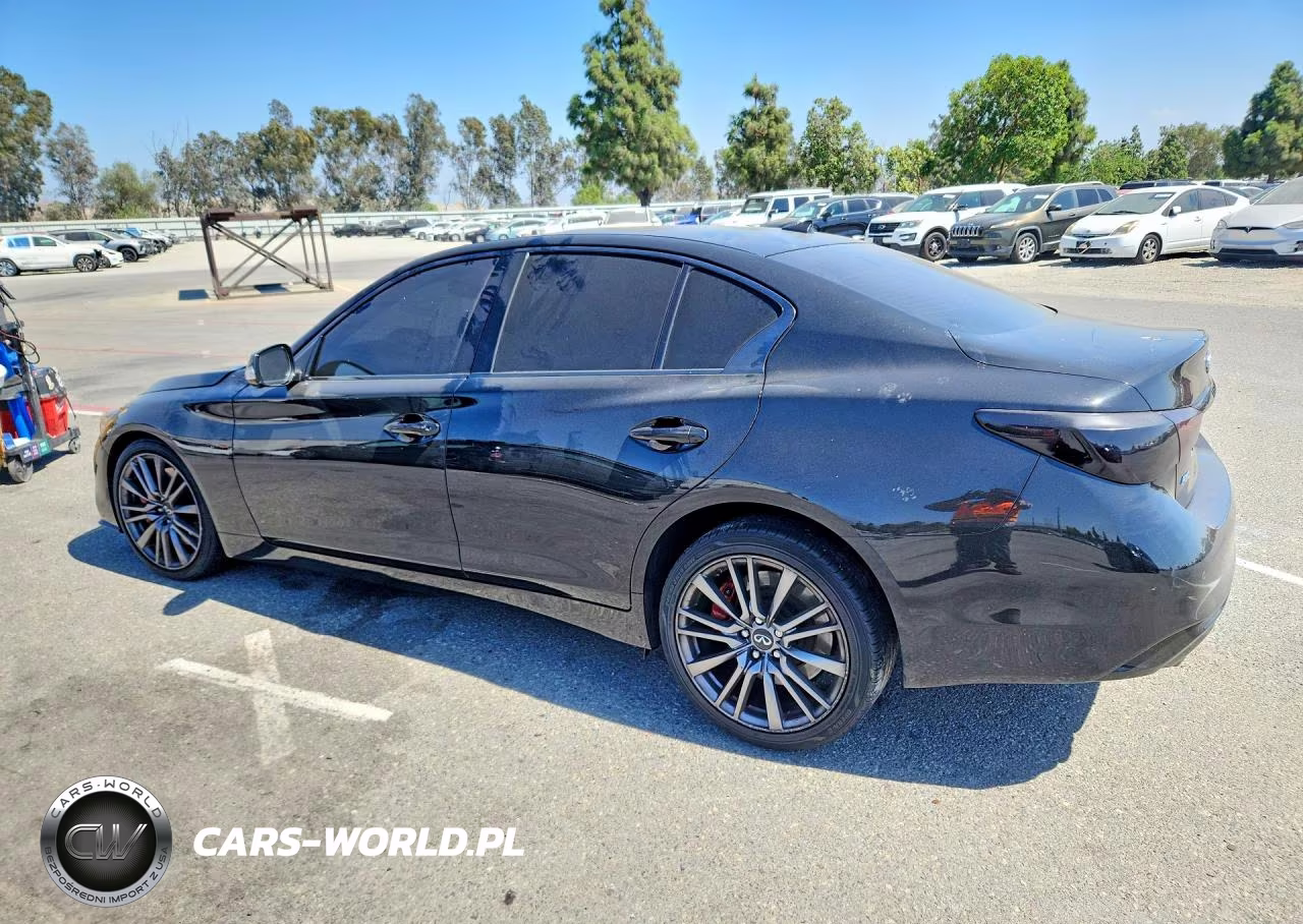 2021 Infiniti Q50 Red Sport 400 VIN:JN1FV7DR0MM880423 - 2