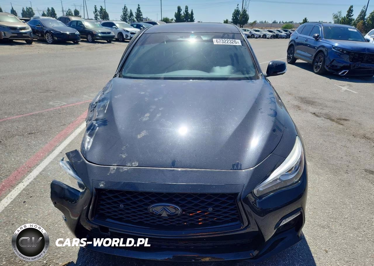 2021 Infiniti Q50 Red Sport 400 VIN:JN1FV7DR0MM880423 - 5