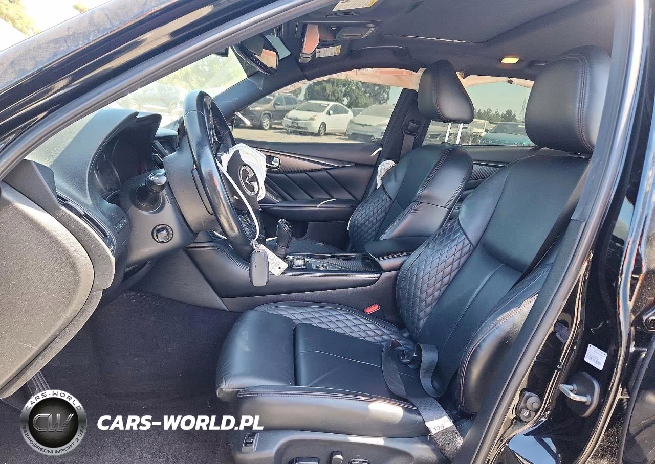 2021 Infiniti Q50 Red Sport 400 VIN:JN1FV7DR0MM880423 - 7