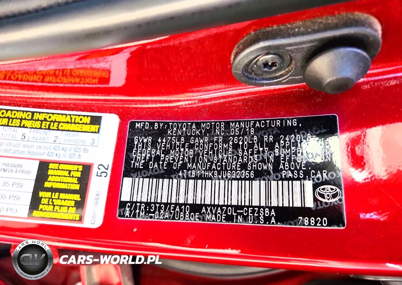 2018 Toyota Camry Se VIN:4T1B11HK9JU632356 - 12