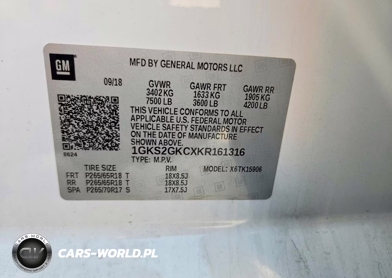 2019 GMC Yukon Xl K1500 Slt VIN:1GKS2GKCXKR161316 - 14